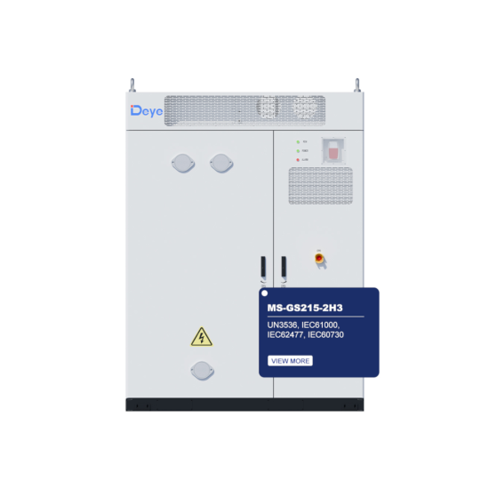 Sistem de stocare 215 KWh Deye MS-GS215-2H3  (racire cu aer), on-grid & off-grid
